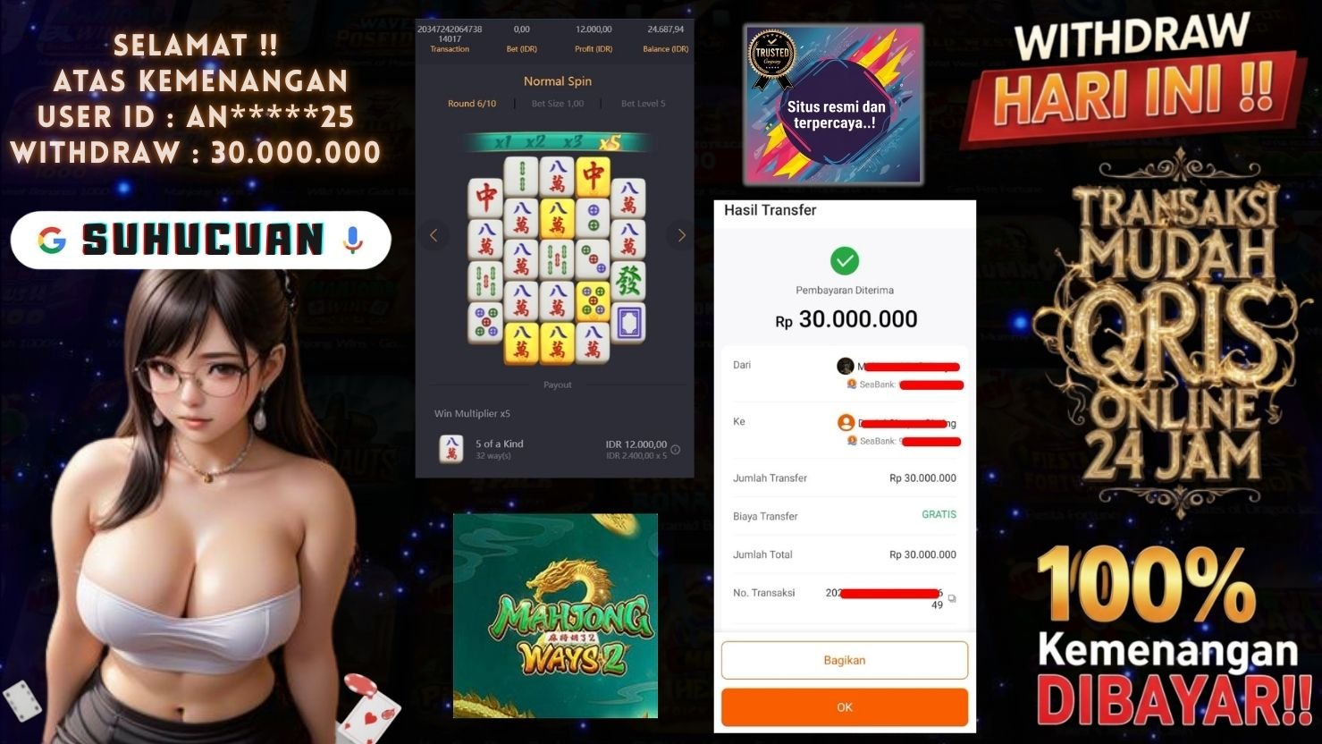 SUHUCUAN JACKPOT SLOT MAHJONG WAYS 2